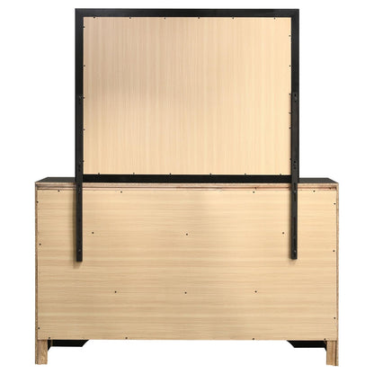 Miranda 7-drawer Dresser with Mirror Black and Rhinestone - 206363M - Bien Home Furniture &amp; Electronics