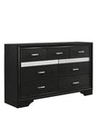 Miranda Black/Rhinestone 7-Drawer Dresser - 206363 - Bien Home Furniture & Electronics