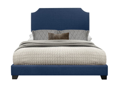 Miranda Blue King Upholstered Bed - SH235KBLU-1 - Bien Home Furniture &amp; Electronics