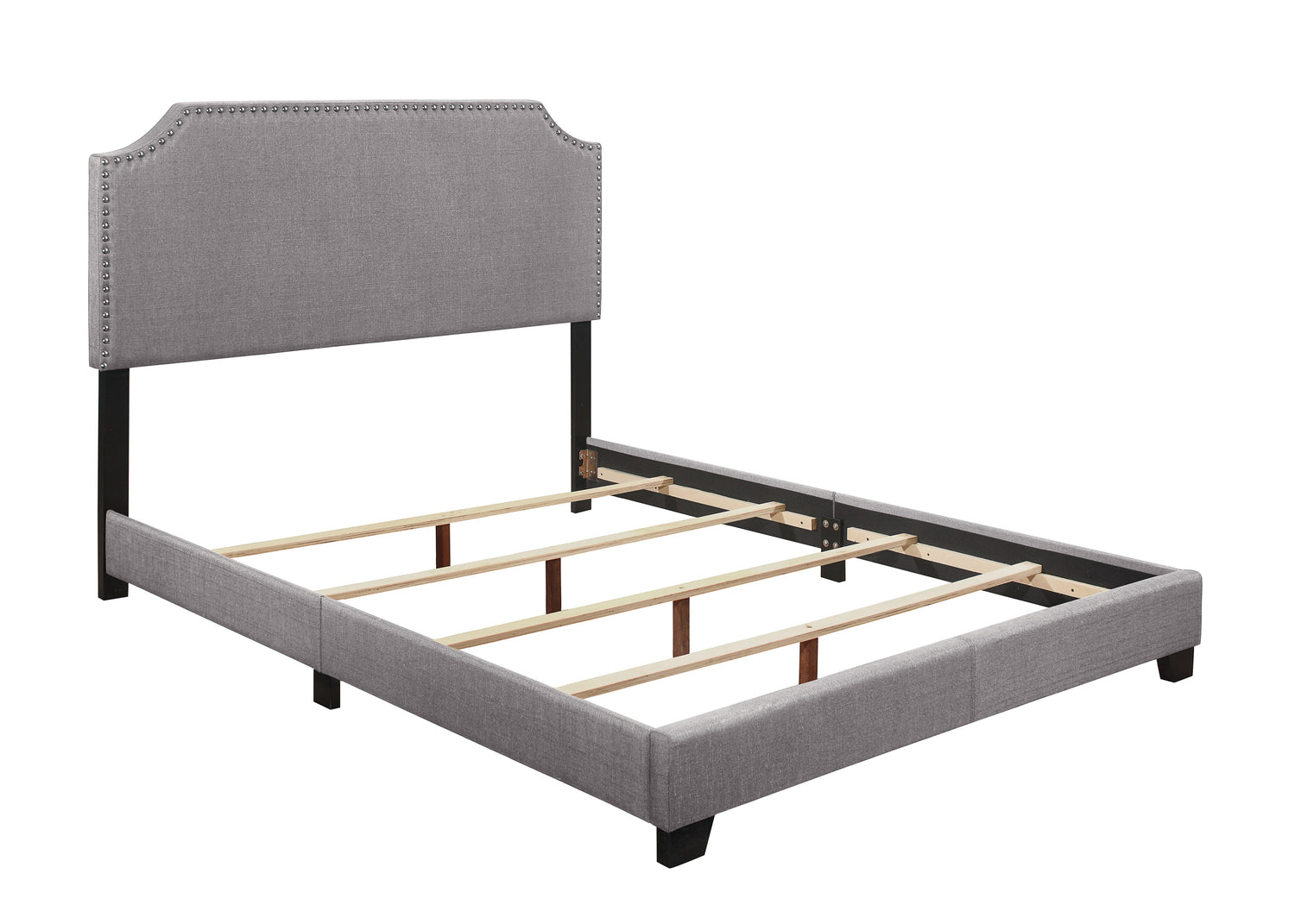 Miranda Gray Full Upholstered Bed - SH235FGRY-1 - Bien Home Furniture &amp; Electronics