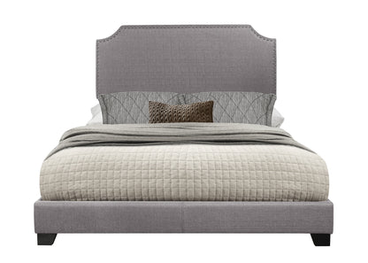Miranda Gray Queen Upholstered Bed - SH235GRY-1 - Bien Home Furniture &amp; Electronics