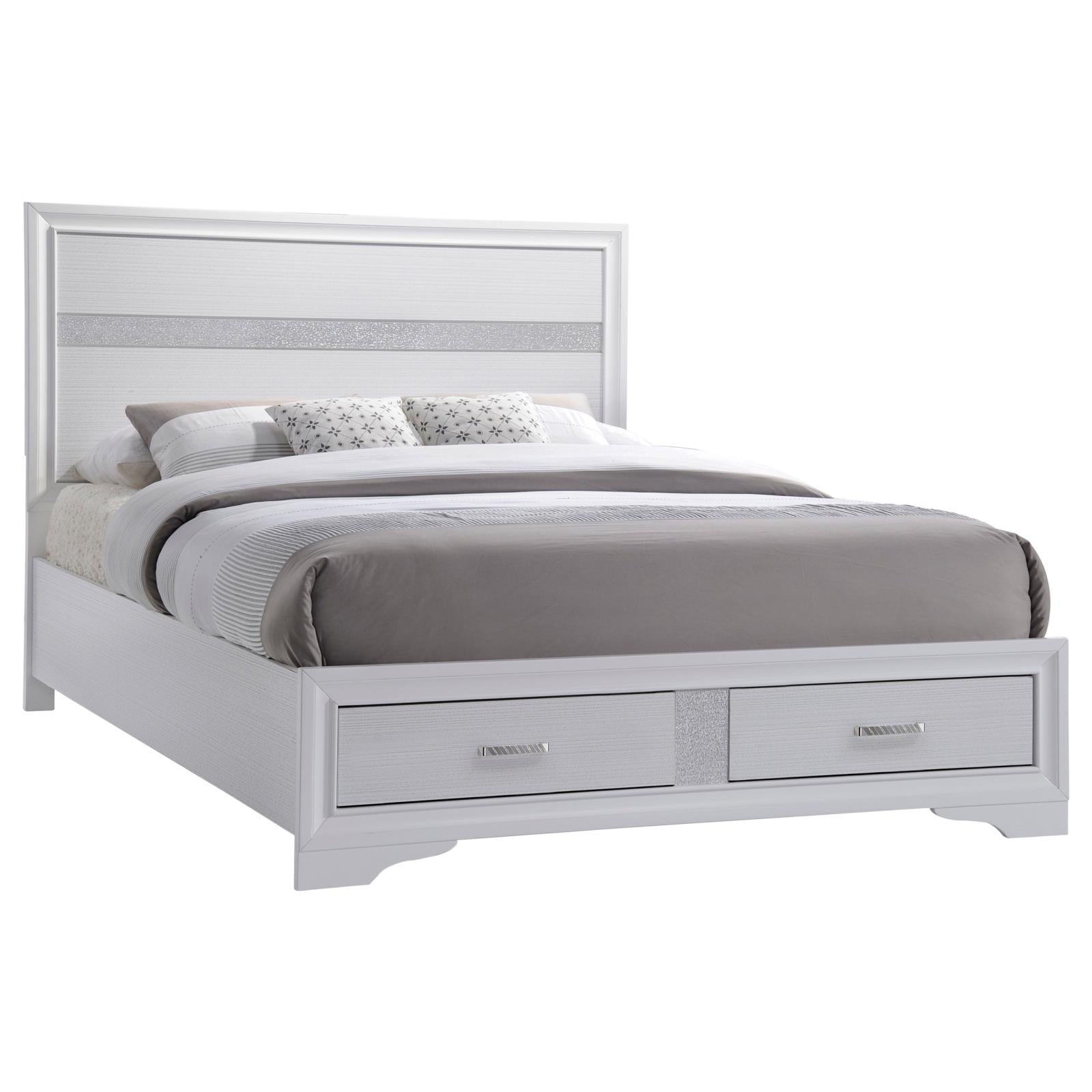 Miranda Platform Storage Bedroom Set - 205111KW-S5 - Bien Home Furniture &amp; Electronics