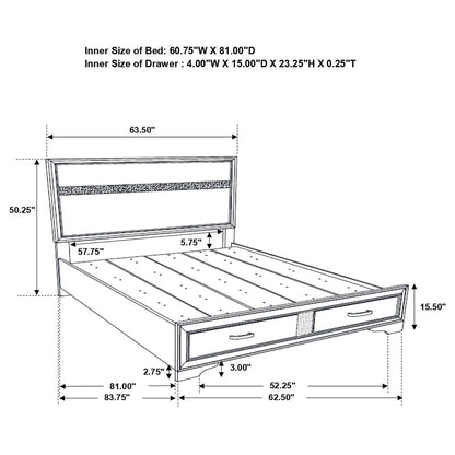 Miranda Platform Storage Bedroom Set - 205111Q-S4 - Bien Home Furniture &amp; Electronics