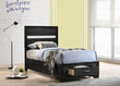 Miranda Twin Storage Bed Black - 206361T - Bien Home Furniture & Electronics