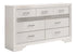 Miranda White/Rhinestone 7-Drawer Dresser - 205113 - Bien Home Furniture & Electronics