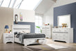 Miranda White Storage Platform Youth Bedroom Set - SET | 205111T | 205112 | 205115 - Bien Home Furniture & Electronics