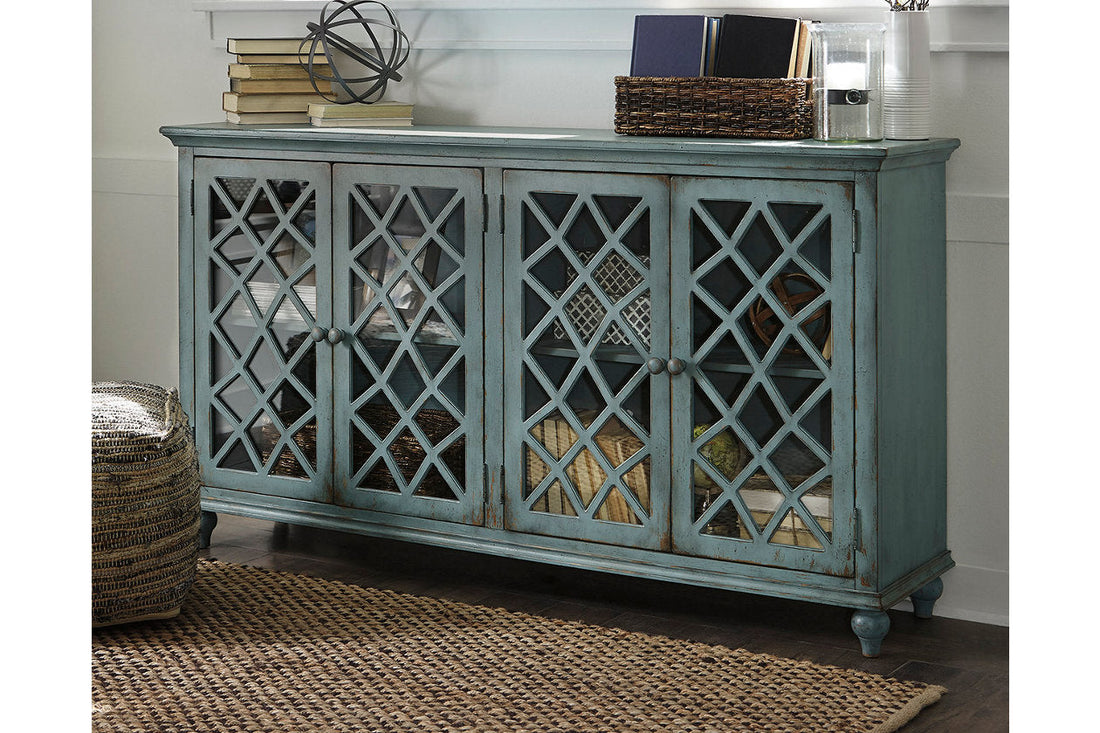 Mirimyn Antique Teal Accent Cabinet - T505-762 - Bien Home Furniture & Electronics