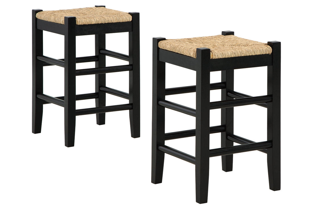 Mirimyn Black Counter Height Barstool, Set of 2 - D508-124 - Bien Home Furniture &amp; Electronics