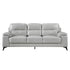 Mischa Silver Grain Top Grain Leather  Sofa - 9514SVE-3 - Bien Home Furniture & Electronics