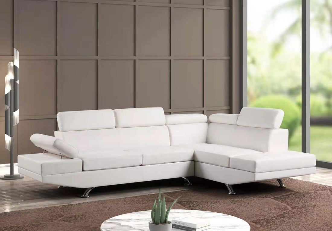 Moderno - Sectional (White) - Moderno - White - Bien Home Furniture &amp; Electronics