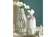 Mohsen Gold Finish/White Vase, Set of 2 - A2000135 - Bien Home Furniture & Electronics