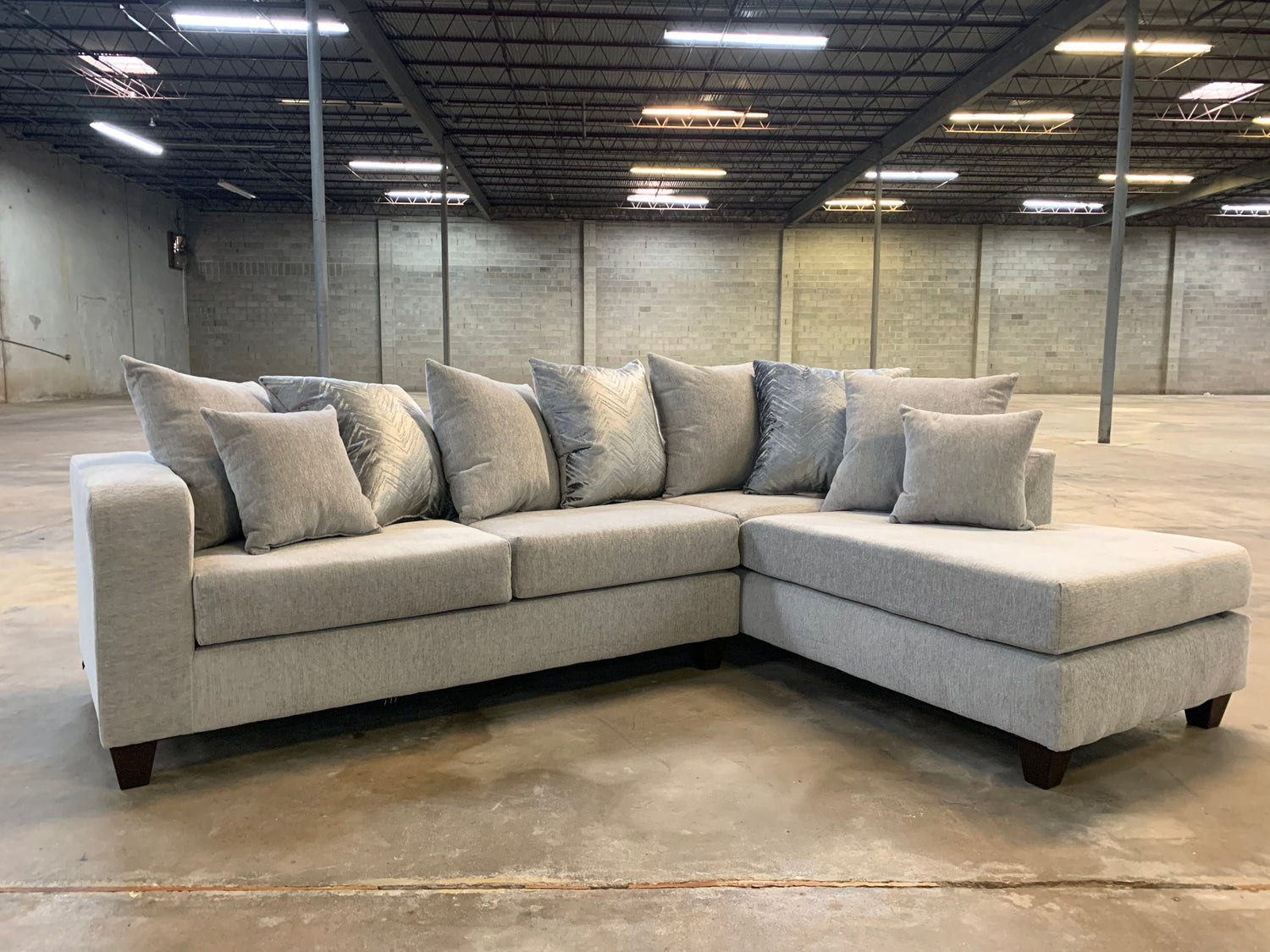 Monroe Dove RAF Sectional - 110-Dove Sectional - Bien Home Furniture &amp; Electronics