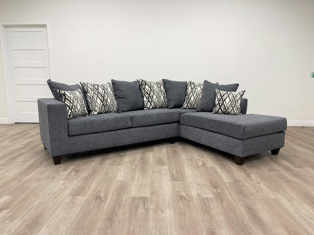 Monroe Steel RAF Sectional - 110 - Steel Sectional - Bien Home Furniture &amp; Electronics