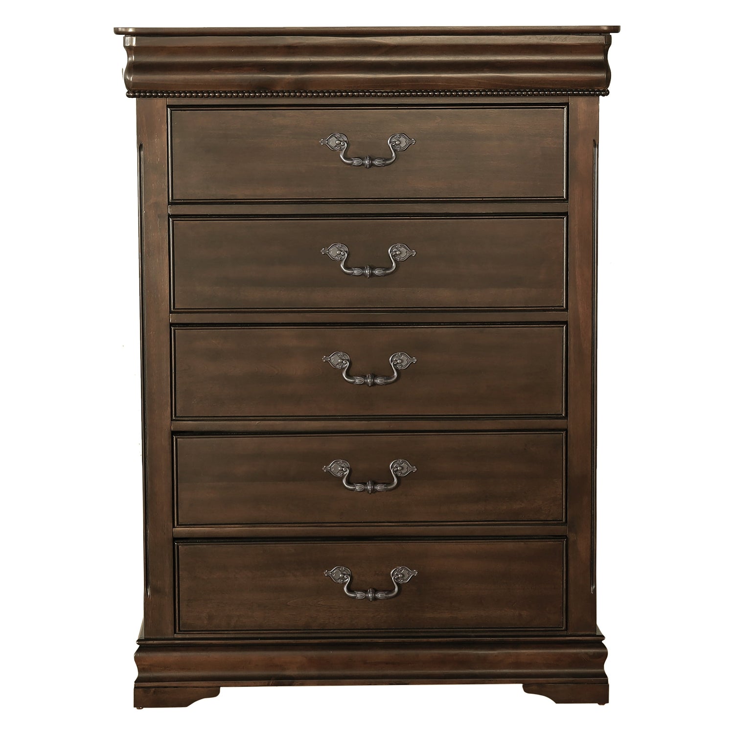 Mont Belvieu Dark Cherry Chest, Hidden Drawer - 1869-9 - Bien Home Furniture &amp; Electronics