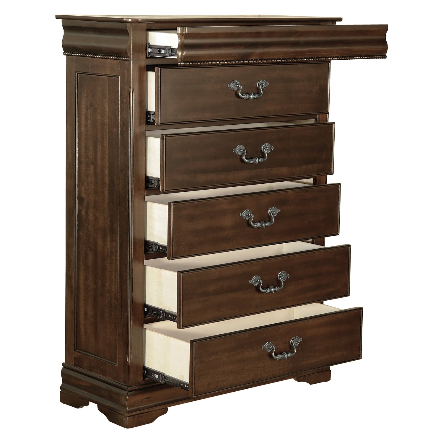 Mont Belvieu Dark Cherry Chest, Hidden Drawer - 1869-9 - Bien Home Furniture &amp; Electronics