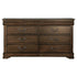 Mont Belvieu Dark Cherry Dresser, Two Hidden Drawers - 1869-5 - Bien Home Furniture & Electronics