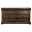 Mont Belvieu Dark Cherry Dresser, Two Hidden Drawers - 1869-5 - Bien Home Furniture & Electronics