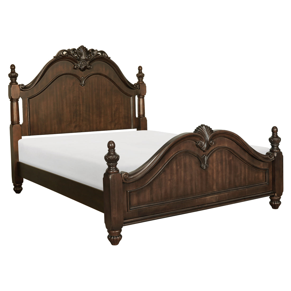 Mont Belvieu Dark Cherry Eastern King Bed - 1869K-1EK* - Bien Home Furniture &amp; Electronics