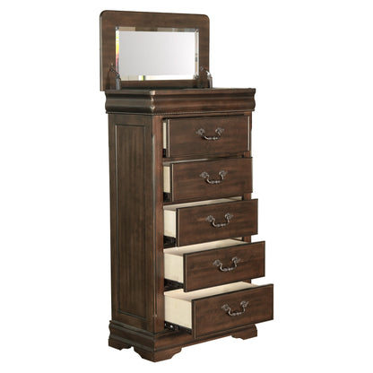 Mont Belvieu Dark Cherry Lift Top Lingerie Chest - 1869-12 - Bien Home Furniture &amp; Electronics