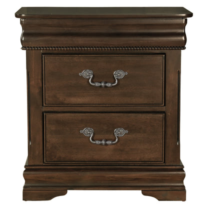 Mont Belvieu Dark Cherry Nightstand, Hidden Drawer - 1869-4 - Bien Home Furniture &amp; Electronics