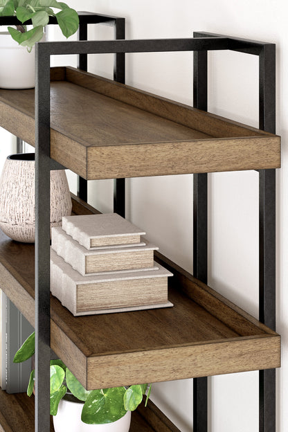 Montia Light Brown 76" Bookcase - H632-70 - Bien Home Furniture &amp; Electronics