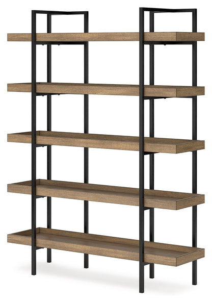 Montia Light Brown 76" Bookcase - H632-70 - Bien Home Furniture &amp; Electronics