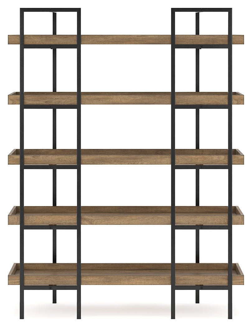 Montia Light Brown 76" Bookcase - H632-70 - Bien Home Furniture &amp; Electronics