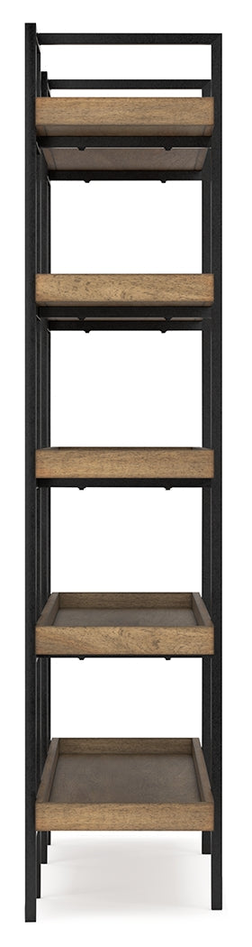 Montia Light Brown 76" Bookcase - H632-70 - Bien Home Furniture &amp; Electronics