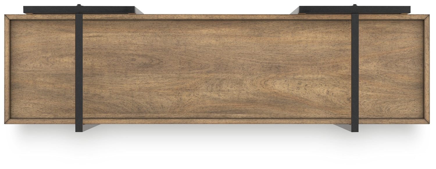 Montia Light Brown 76" Bookcase - H632-70 - Bien Home Furniture &amp; Electronics