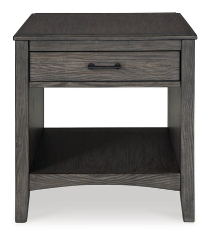 Montillan Grayish Brown End Table - T651-3 - Bien Home Furniture &amp; Electronics