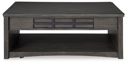 Montillan Grayish Brown Lift-Top Coffee Table - T651-9 - Bien Home Furniture &amp; Electronics