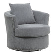 Morelia Dark Gray Swivel Chair - 9468DG-1 - Bien Home Furniture & Electronics