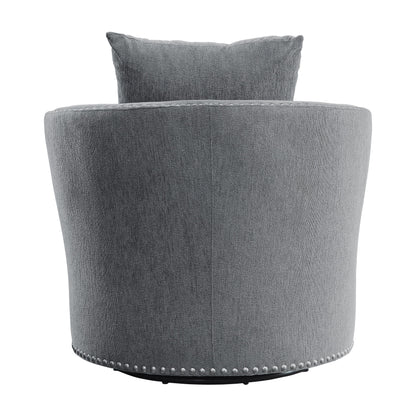 Morelia Dark Gray Swivel Chair - 9468DG-1 - Bien Home Furniture &amp; Electronics