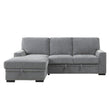 Morelia Gray LAF Storage Sleeper Sofa Chaise - 9468DG*2LC2R - Bien Home Furniture & Electronics