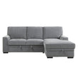Morelia Gray RAF Storage Sleeper Sofa Chaise - 9468DG*2RC2L - Bien Home Furniture & Electronics