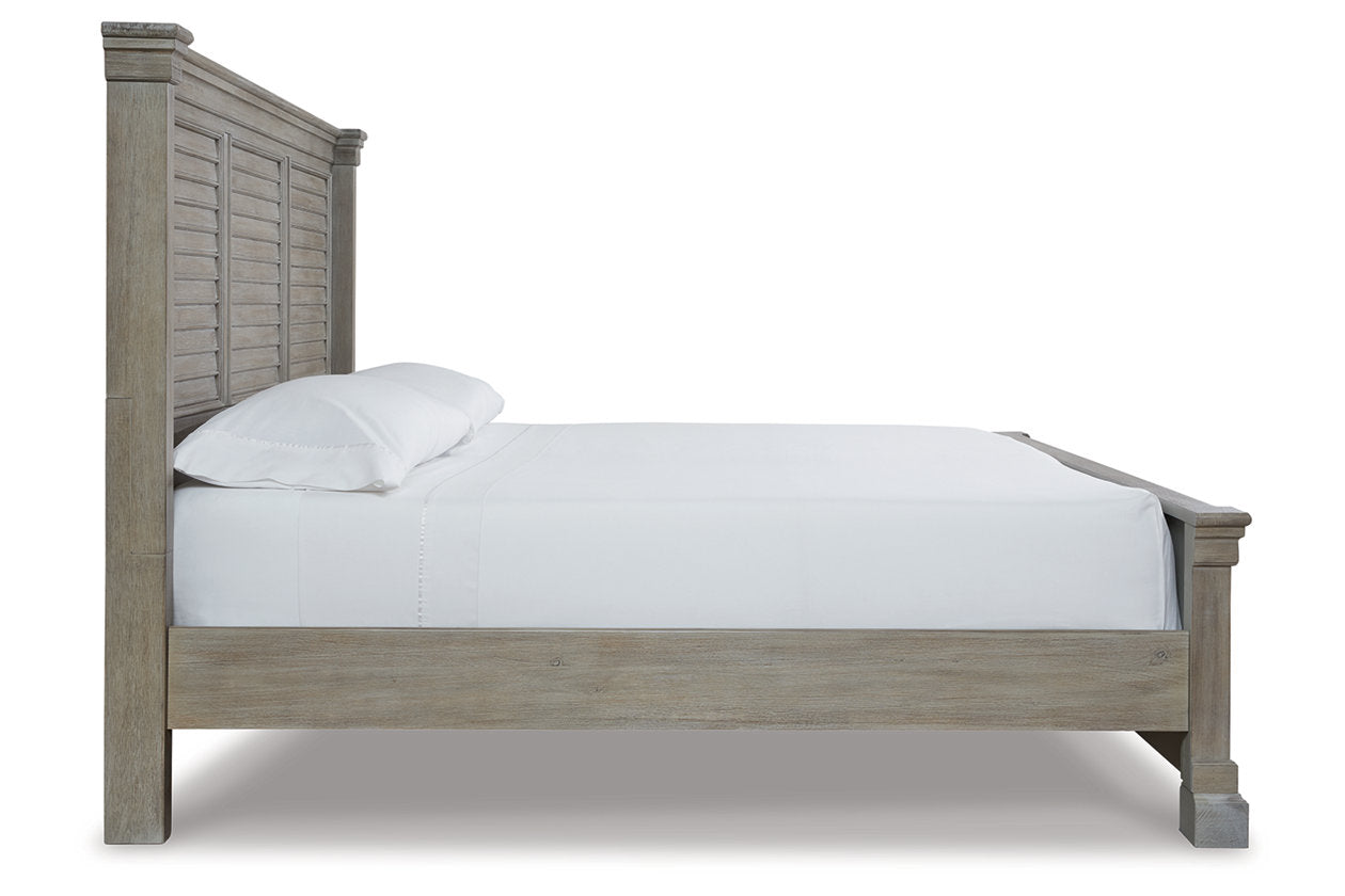 Moreshire Bisque King Panel Bed - SET | B799-56 | B799-58 | B799-97 - Bien Home Furniture &amp; Electronics