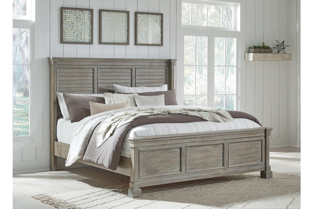 Moreshire Bisque Queen Panel Bed - SET | B799-54 | B799-57 | B799-96 - Bien Home Furniture &amp; Electronics