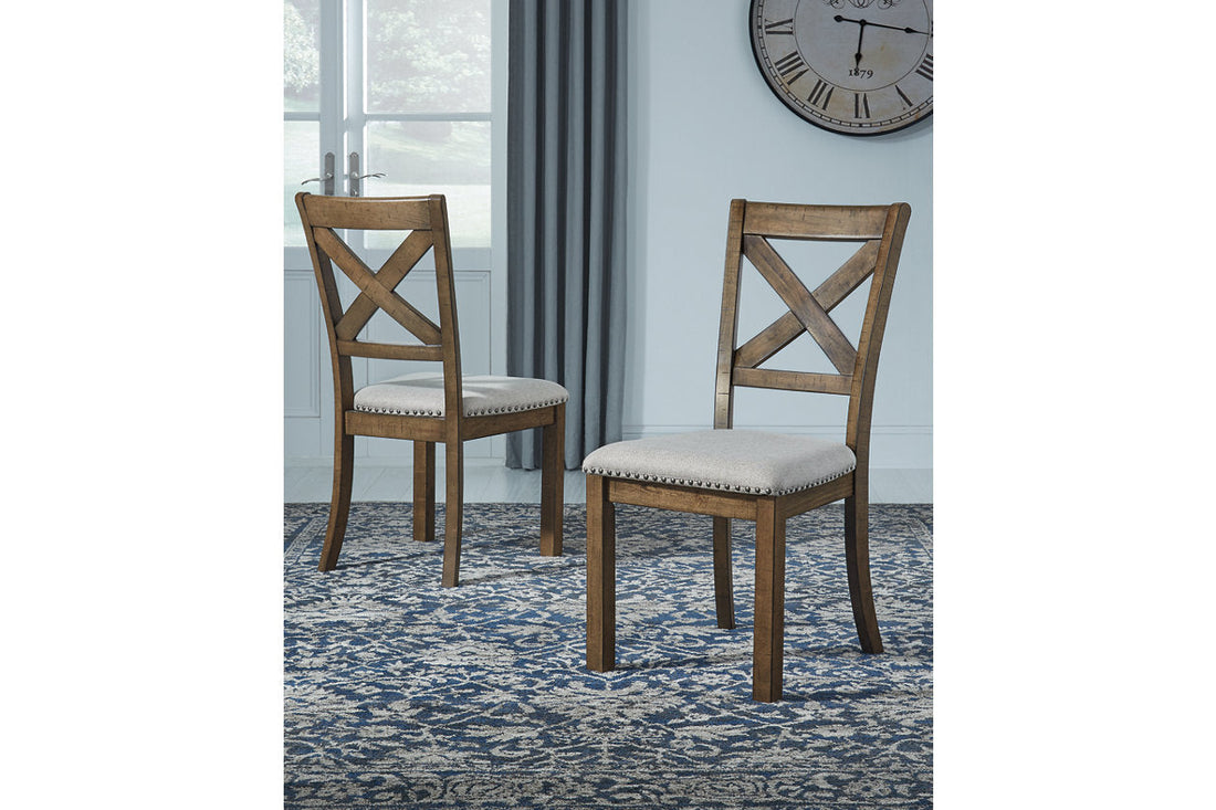 Moriville Beige Dining Chair, Set of 2 - D631-01 - Bien Home Furniture &amp; Electronics