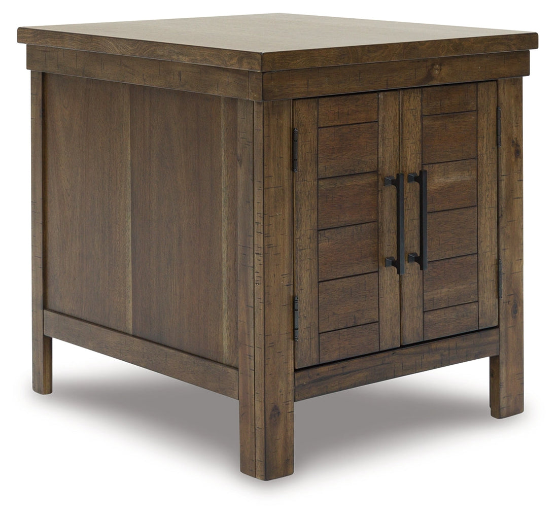 MORIVILLE Grayish Brown End Table - T731-3 - Bien Home Furniture &amp; Electronics