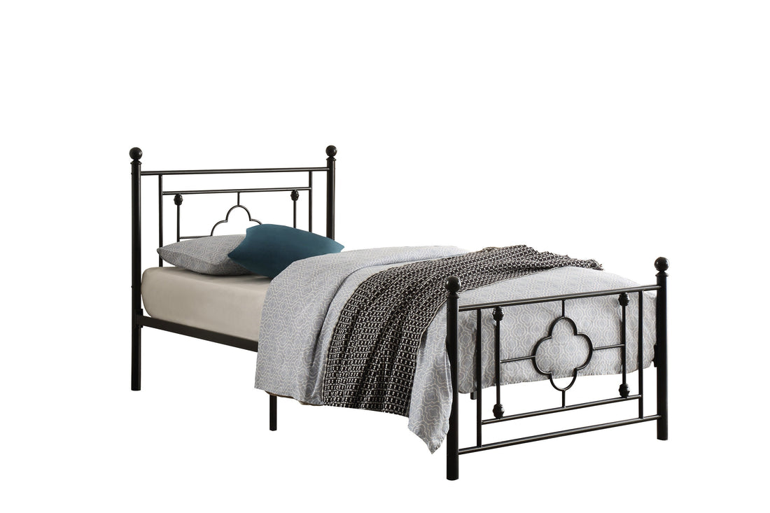 Morris Black Twin Metal Platform Bed - 2051TBK-1 - Bien Home Furniture &amp; Electronics