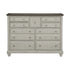 Mossbrook Dark Brown/Light Gray Dresser - 1568-5 - Bien Home Furniture & Electronics