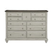 Mossbrook Dark Brown/Light Gray Dresser - 1568-5 - Bien Home Furniture & Electronics