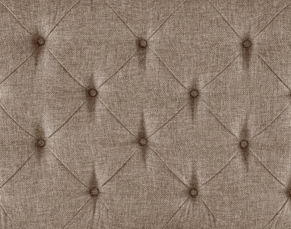 Motsinger Brown Queen Upholstered Panel Bed - SET | 1400-1 | 1400-2 | 1400-3 - Bien Home Furniture &amp; Electronics