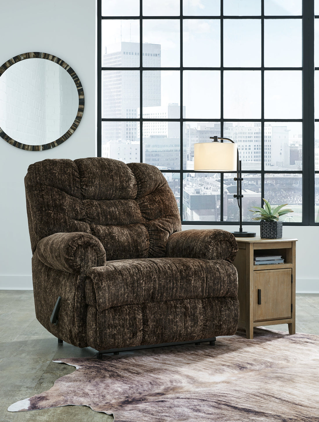 Movie Man Chocolate Recliner - 6380229 - Bien Home Furniture & Electronics