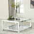 Mozzi Mirror Rectangular Coffee Table with Glass Top - 736218 - Bien Home Furniture & Electronics