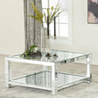 Mozzi Mirror Rectangular Coffee Table with Glass Top - 736218 - Bien Home Furniture & Electronics
