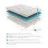 MT-G10CT 10" California King Twin Gel-Infused Memory Foam Mattress - MT-G10CT - Bien Home Furniture & Electronics