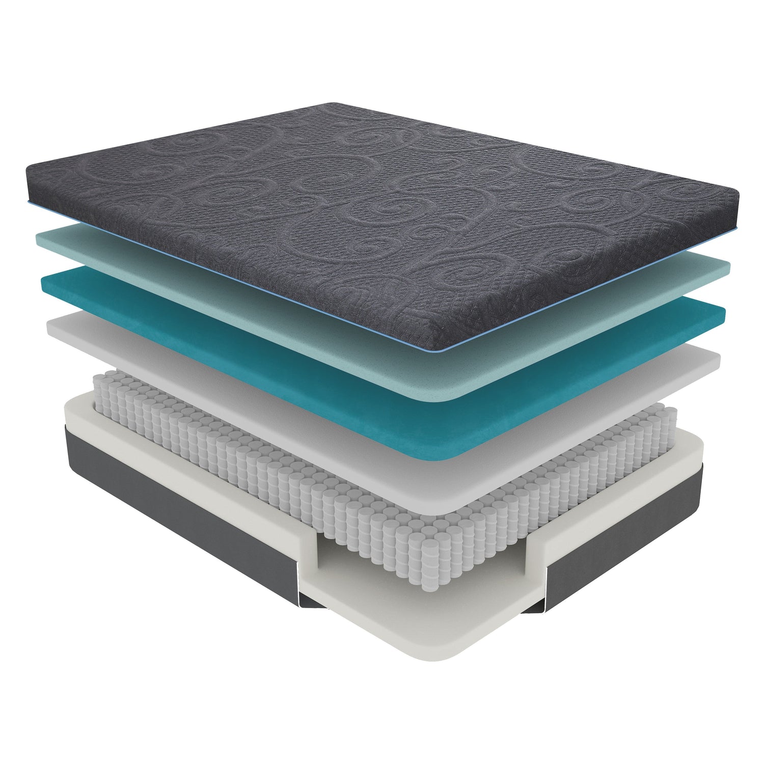 MT-H14EK 14" Eastern King Gel-Infused Memory Foam Hybrid Mattress - MT-H14EK - Bien Home Furniture &amp; Electronics