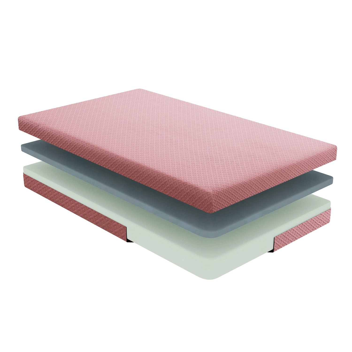 MT-PG07PKF 7" Pink Full Gel-Infused Memory Foam Mattress and Pillow Set - MT-PG07PKF - Bien Home Furniture &amp; Electronics