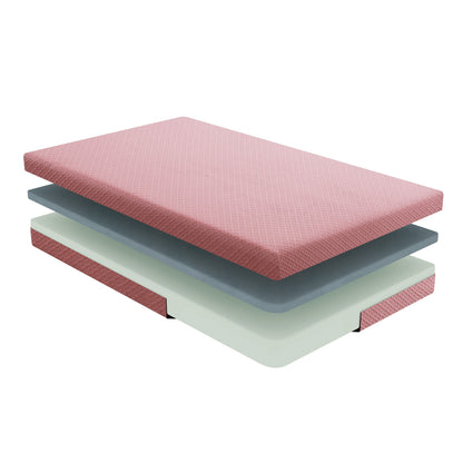 MT-PG07PKF 7" Pink Full Gel-Infused Memory Foam Mattress and Pillow Set - MT-PG07PKF - Bien Home Furniture &amp; Electronics